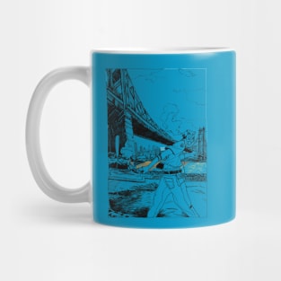 5 min in NY City - East River Bridge Mug